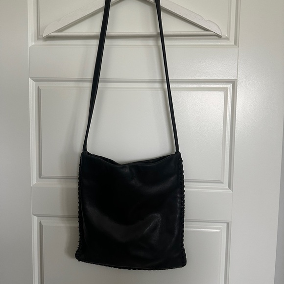 Kenneth Cole Black Leather Tote Bag - Picture 4 of 7